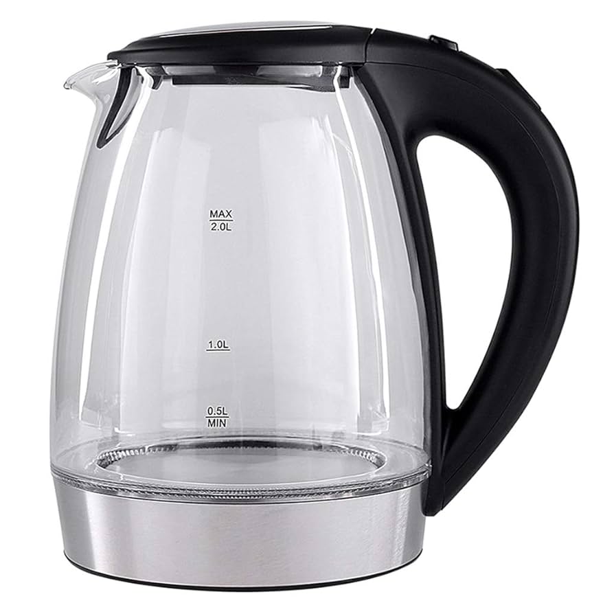 Amazon | shunxinersty電気ケトル2L電気ガラスケトル2000W高速